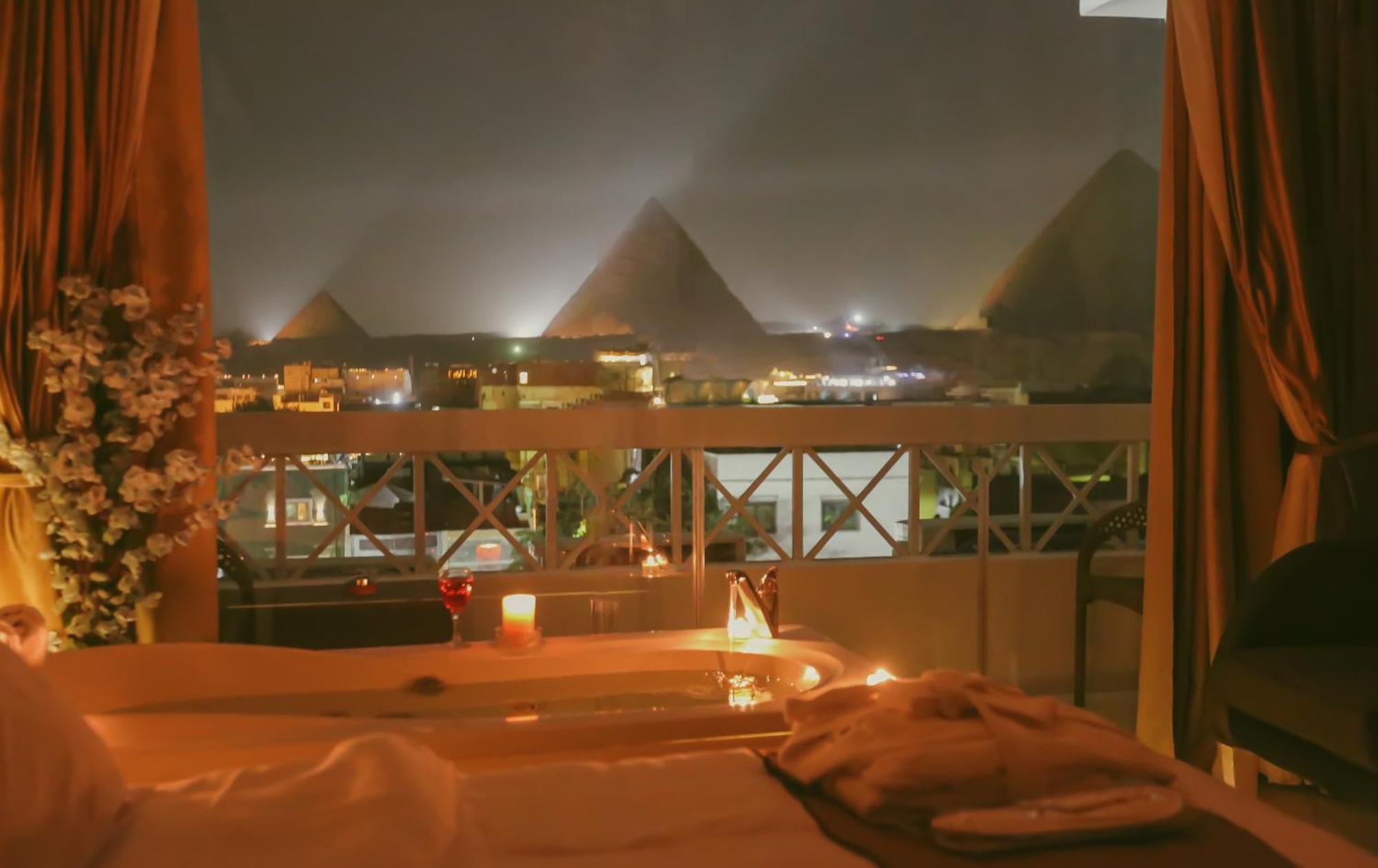 Horizon Pyramid View Inn Kafret el-Gabal Exteriör bild